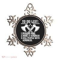 To Do List Buy An Axe Funny Ornament thumb 0