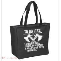 To Do List Buy An Axe Funny Tote Bag thumb 2