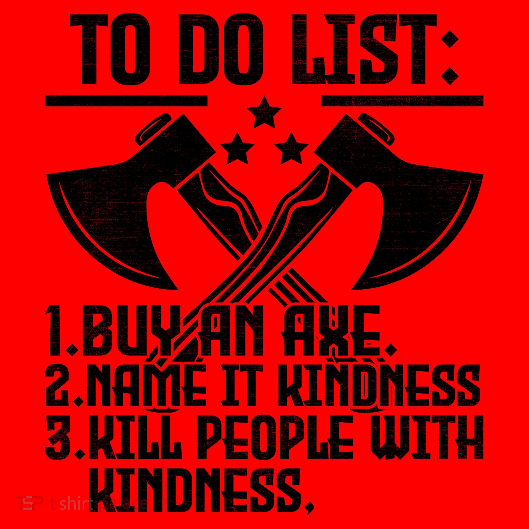 To Do List Buy An Axe Funny Santa Hat