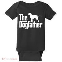 The Dogfather Labrador Funny Dog Owner Baby Bodysuit thumb 0