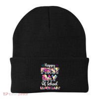Tie Dye Leopard Happy First Day Of School Lunch Lady Beanie thumb 0