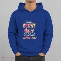 Tie Dye Leopard Happy First Day Of School Lunch Lady Hoodie thumb 0