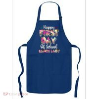 Tie Dye Leopard Happy First Day Of School Lunch Lady Apron thumb 0