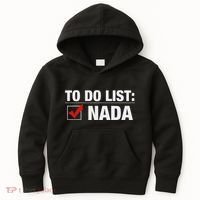 To Do List Nada Funny Kids Hoodie thumb 0