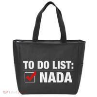 To Do List Nada Funny Tote Bag thumb 0