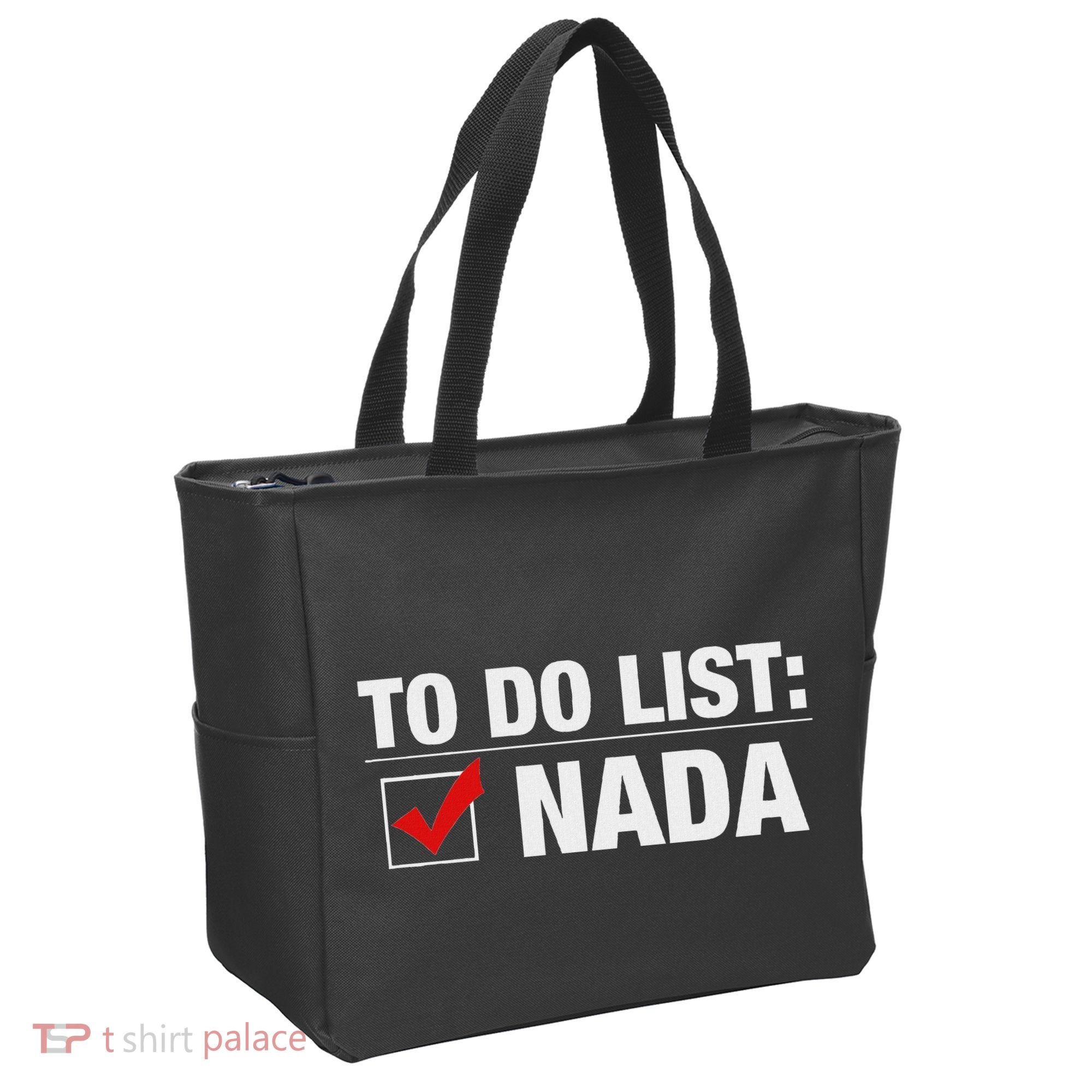 To Do List Nada Funny Tote Bag