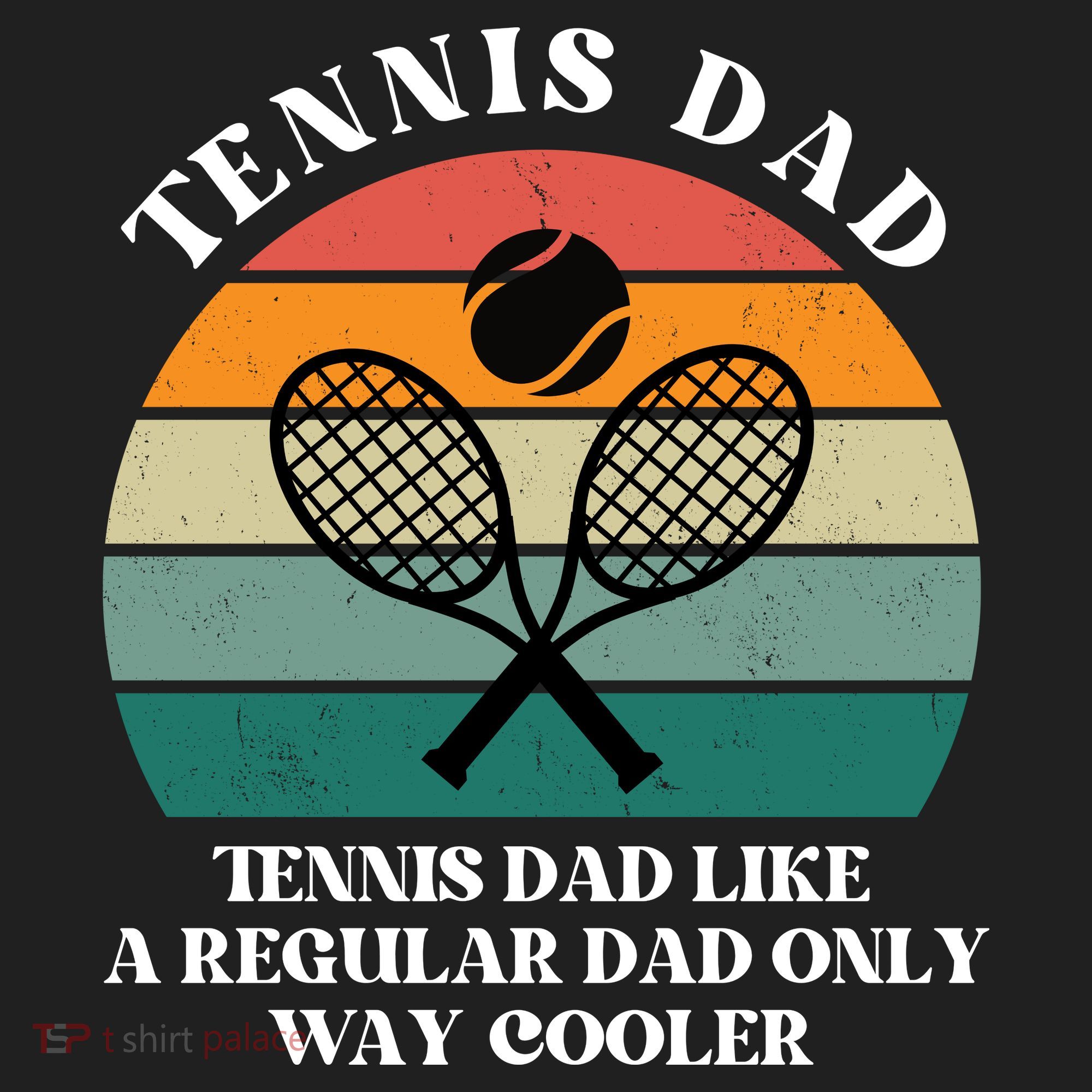 Tennis Dad Like A Regular Dad Only Way Cooler Golf Towel
