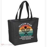 Tennis Dad Like A Regular Dad Only Way Cooler Tote Bag thumb 2