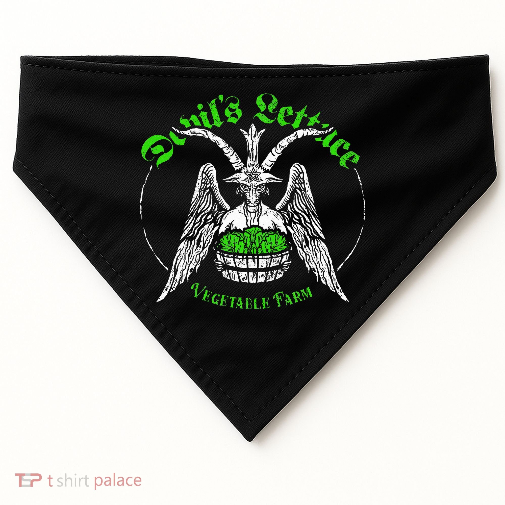 The Devils Lettuce Vegetable Farm Dank Meme Funny USA-Made Doggie Bandana