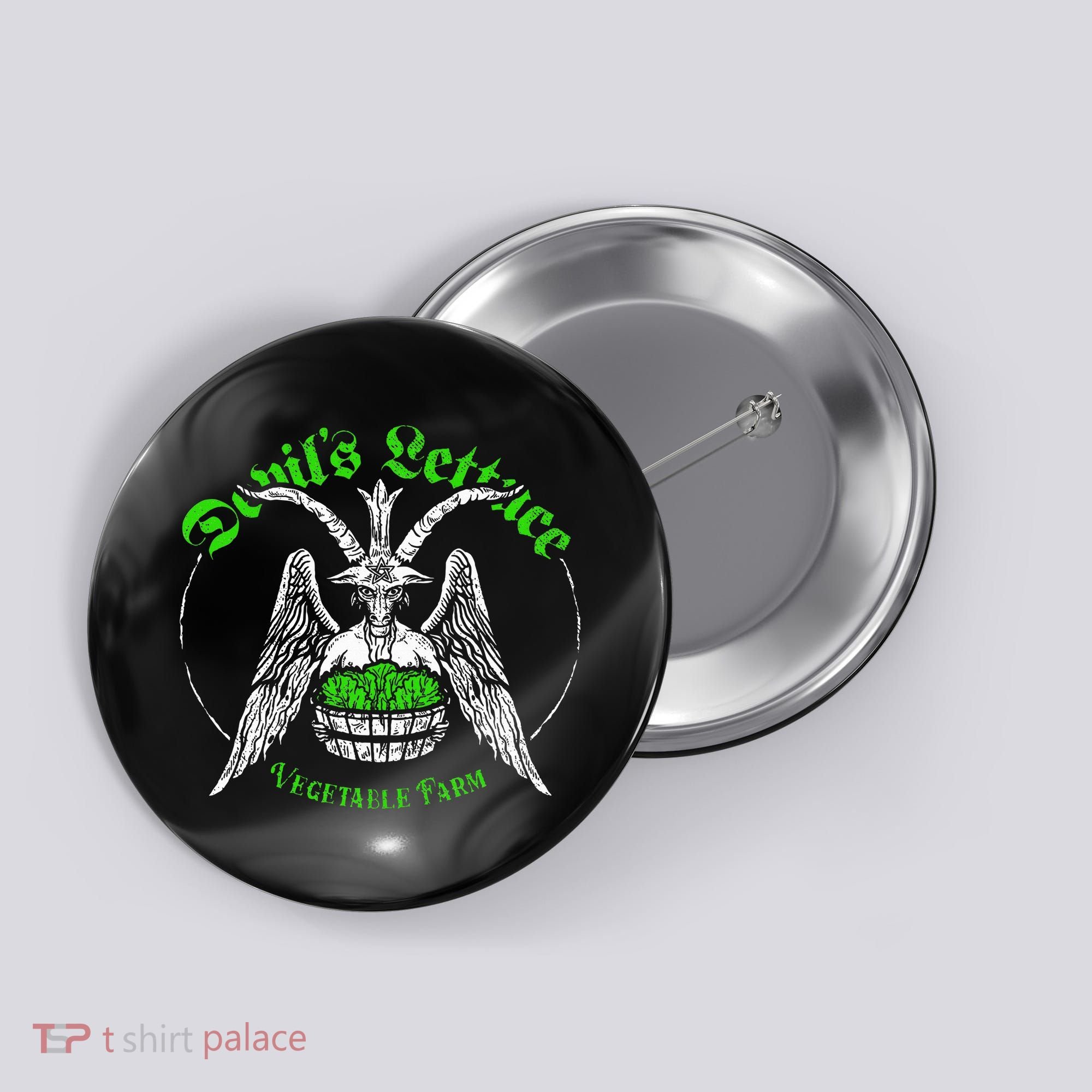 The Devils Lettuce Vegetable Farm Dank Meme Funny Button