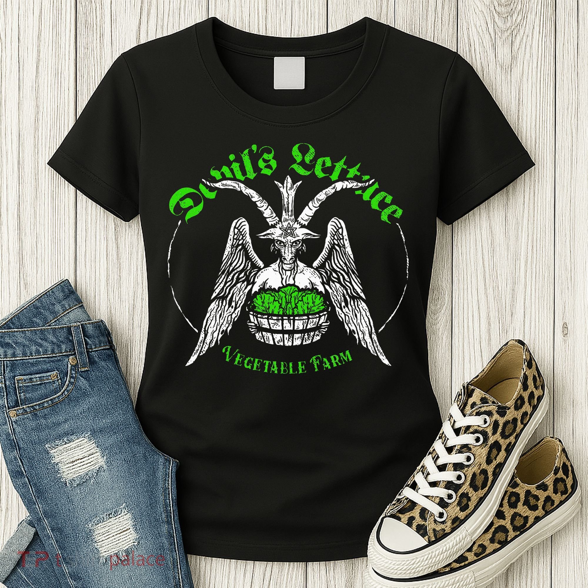 The Devils Lettuce Vegetable Farm Dank Meme Funny Women's T-Shirt