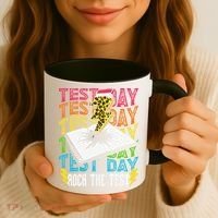 Testing Day Motivational School Teacher Rock The Test Day Coffee Mug thumb 3