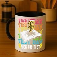 Testing Day Motivational School Teacher Rock The Test Day Coffee Mug thumb 4