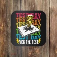 Testing Day Motivational School Teacher Rock The Test Day Coaster thumb 0