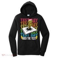 Testing Day Motivational School Teacher Rock The Test Day Women's Hoodie thumb 0