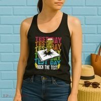 Testing Day Motivational School Teacher Rock The Test Day Women's Tank Top thumb 2