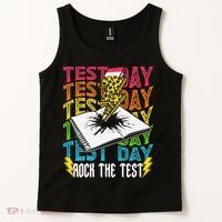 Testing Day Motivational School Teacher Rock The Test Day Tank Top thumb 2