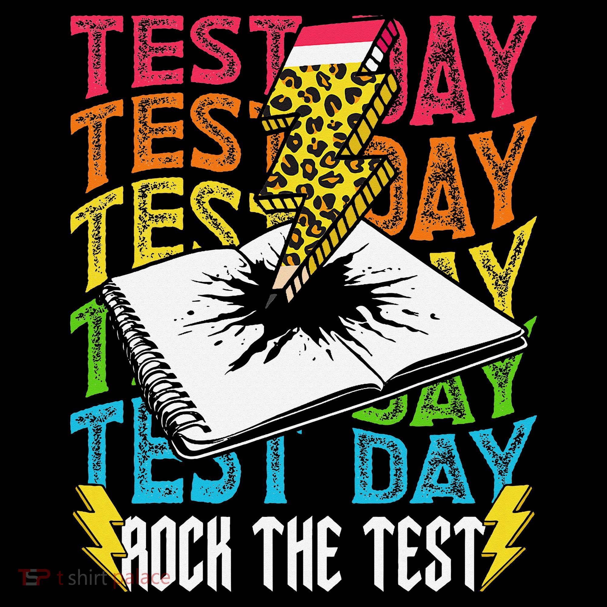 Testing Day Motivational School Teacher Rock The Test Day Women's Long Sleeve Shirt