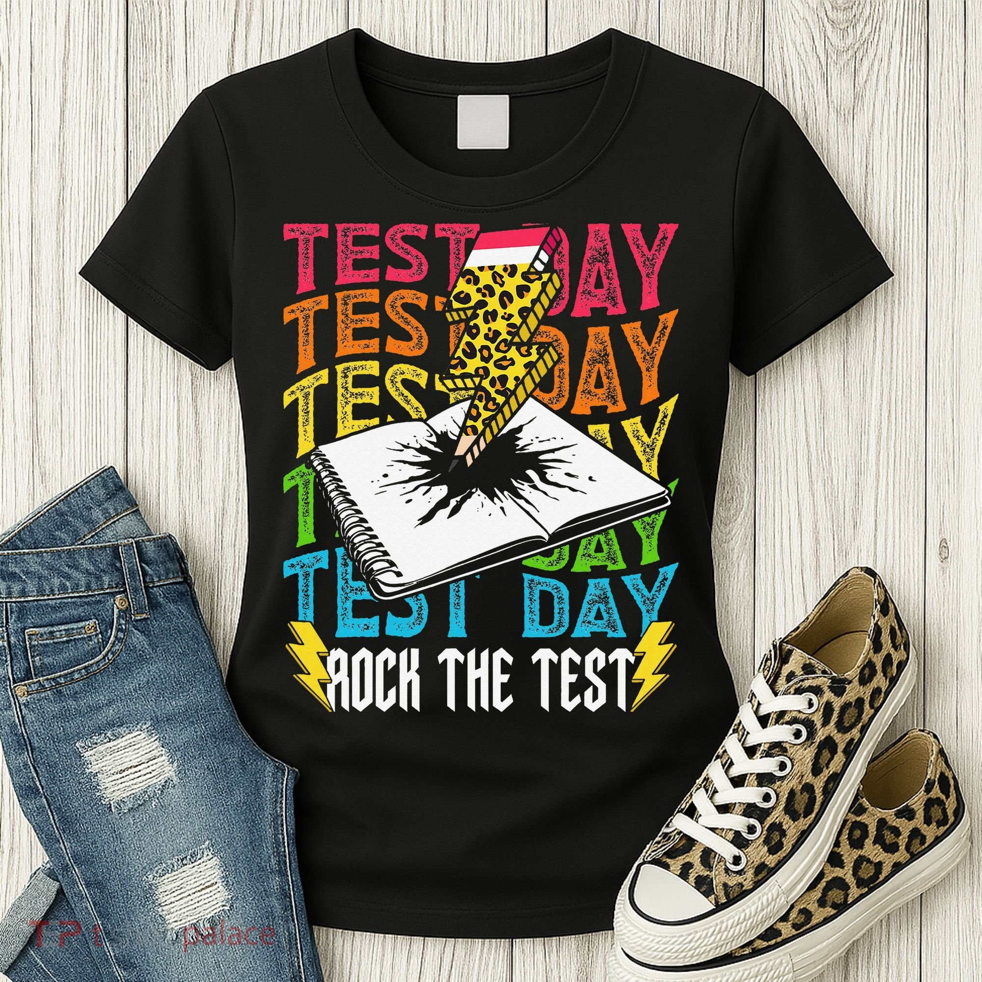 Testing Day Motivational School Teacher Rock The Test Day Women's T-Shirt