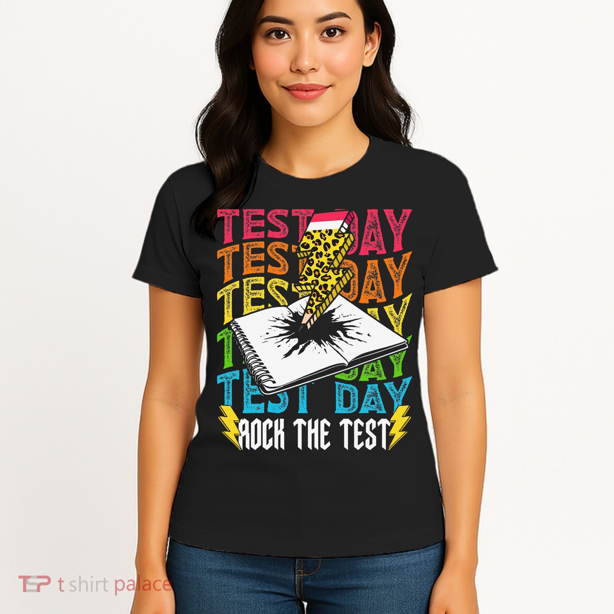 Testing Day Motivational School Teacher Rock The Test Day Women's T-Shirt