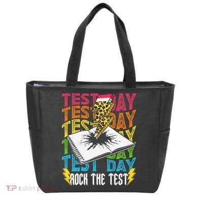 Testing Day Motivational School Teacher Rock The Test Day Tote Bag