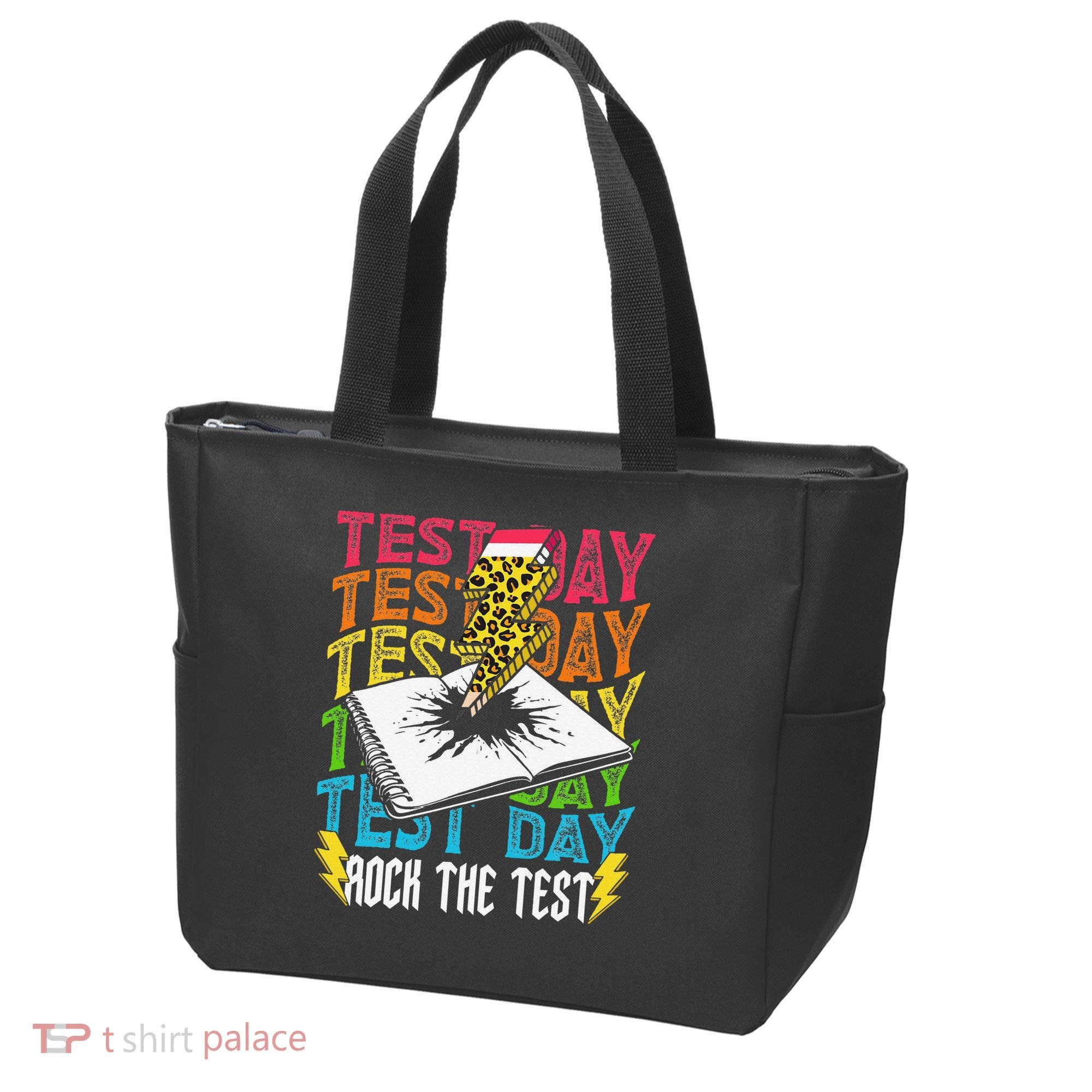 Testing Day Motivational School Teacher Rock The Test Day Tote Bag