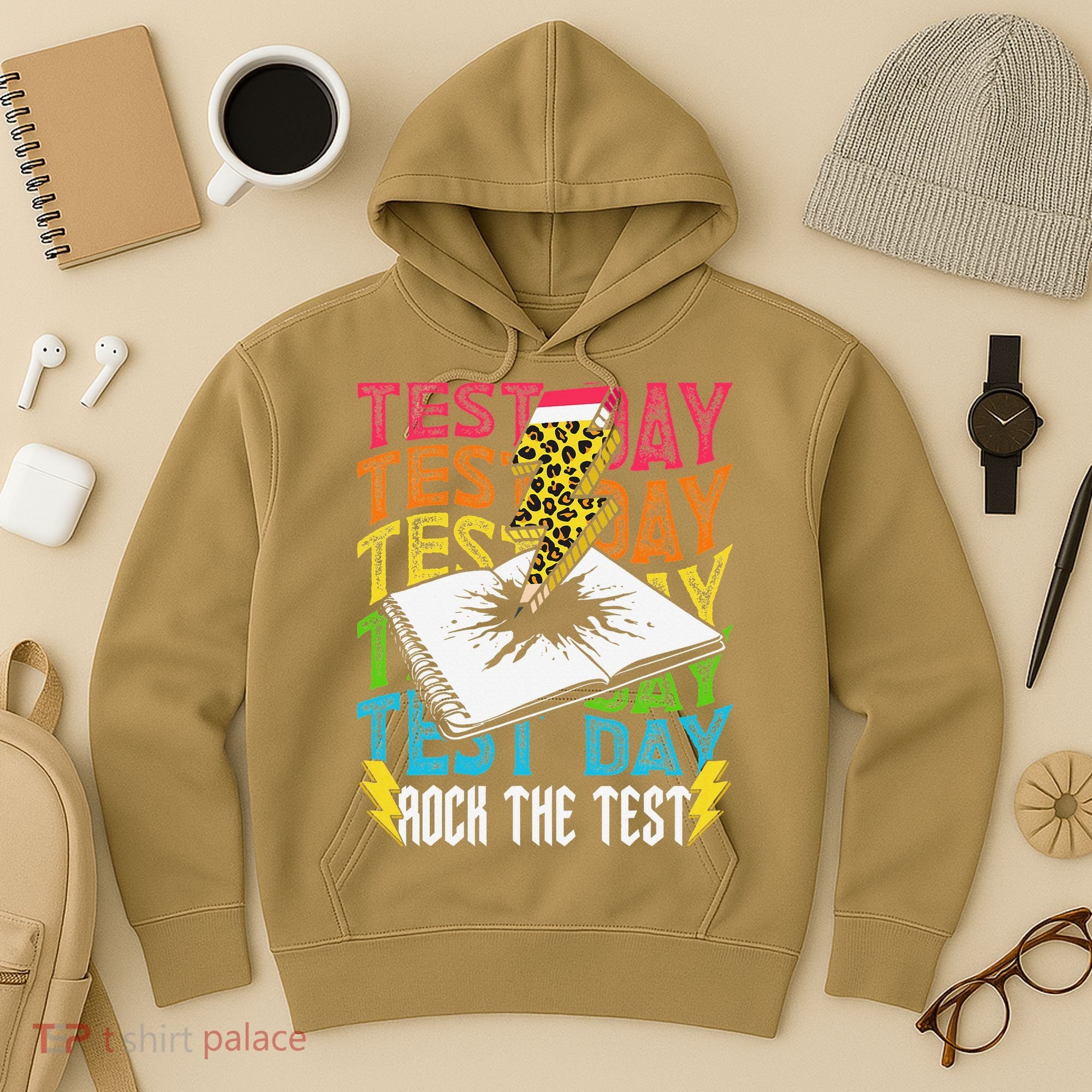 Testing Day Motivational School Teacher Rock The Test Day Hoodie
