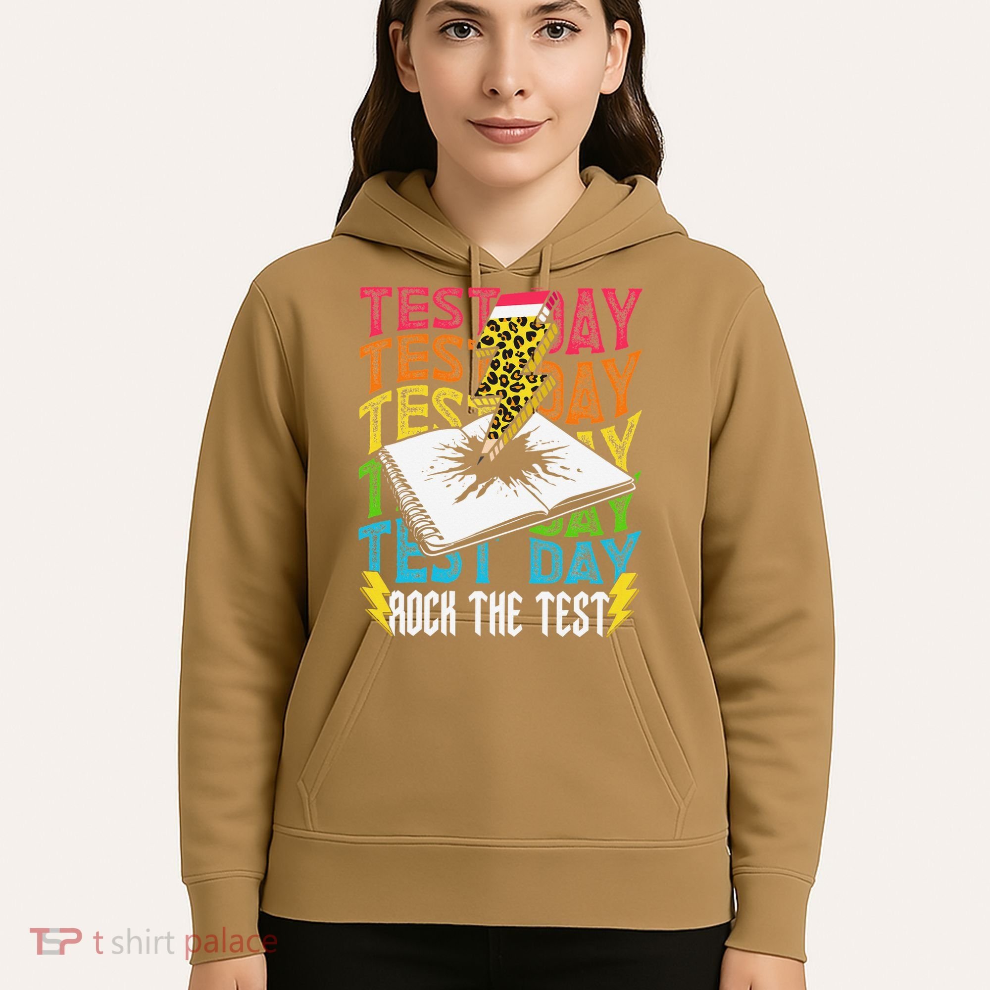 Testing Day Motivational School Teacher Rock The Test Day Hoodie