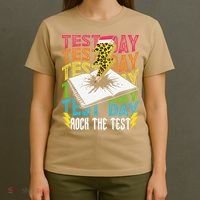 Testing Day Motivational School Teacher Rock The Test Day T-Shirt thumb 4
