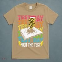 Testing Day Motivational School Teacher Rock The Test Day T-Shirt thumb 5