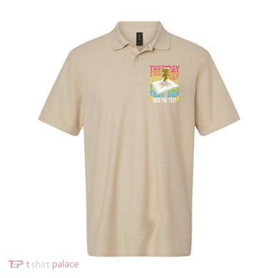 Testing Day Motivational School Teacher Rock The Test Day Polo