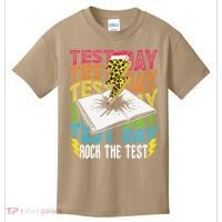 Testing Day Motivational School Teacher Rock The Test Day Kids T-Shirt thumb 0