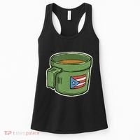 Tacita De Mantequilla Cafe Puerto Rico Bandera Boricua Women's Tank Top thumb 0