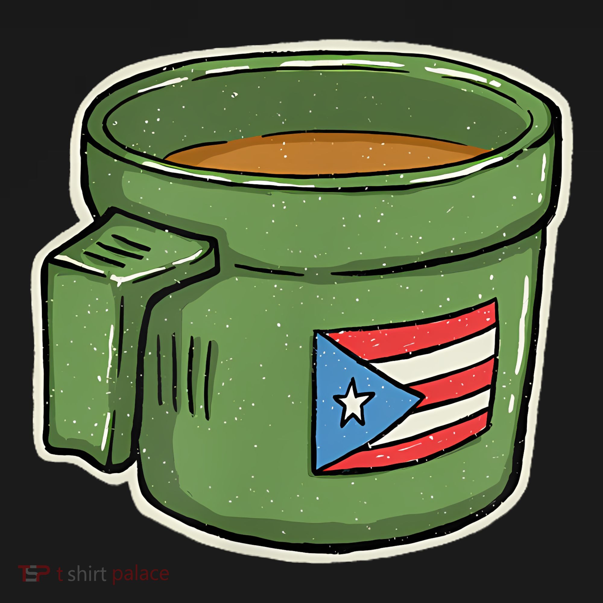 Tacita De Mantequilla Cafe Puerto Rico Bandera Boricua Women's Tank Top