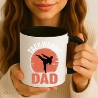 Taekwondo Dad Martial Artist Martial Arts Tkd Gift Coffee Mug thumb 3