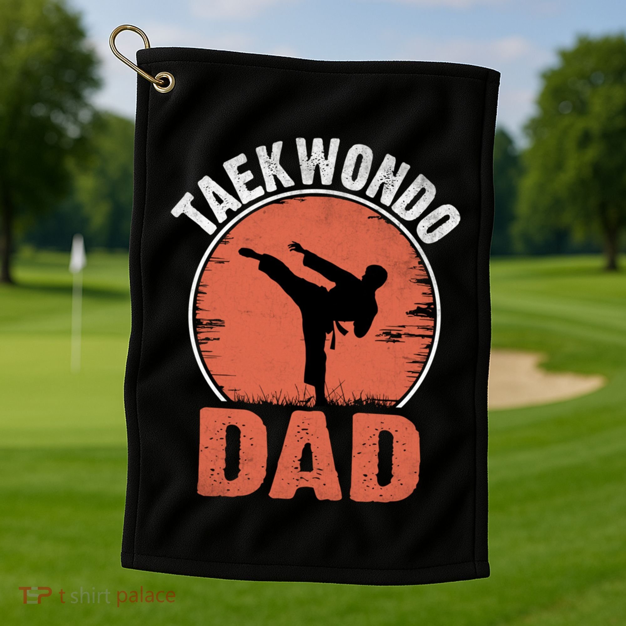 Taekwondo Dad Martial Artist Martial Arts Tkd Gift Golf Towel