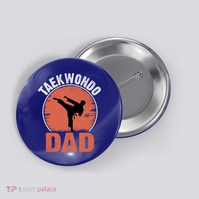 Taekwondo Dad Martial Artist Martial Arts Tkd Gift Button