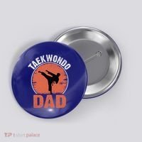 Taekwondo Dad Martial Artist Martial Arts Tkd Gift Button thumb 0