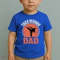 Taekwondo Dad Martial Artist Martial Arts Tkd Gift Toddler T-Shirt thumb 2