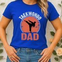 Taekwondo Dad Martial Artist Martial Arts Tkd Gift Women's T-Shirt thumb 2