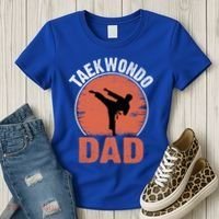 Taekwondo Dad Martial Artist Martial Arts Tkd Gift Women's T-Shirt thumb 3