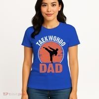 Taekwondo Dad Martial Artist Martial Arts Tkd Gift Women's T-Shirt thumb 4