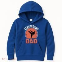 Taekwondo Dad Martial Artist Martial Arts Tkd Gift Kids Hoodie thumb 0