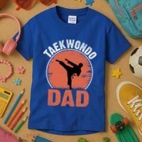 Taekwondo Dad Martial Artist Martial Arts Tkd Gift Kids T-Shirt thumb 3