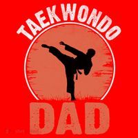 Taekwondo Dad Martial Artist Martial Arts Tkd Gift Santa Hat thumb 1