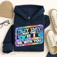 Test Day May Skills Be With You Hoodie thumb 4