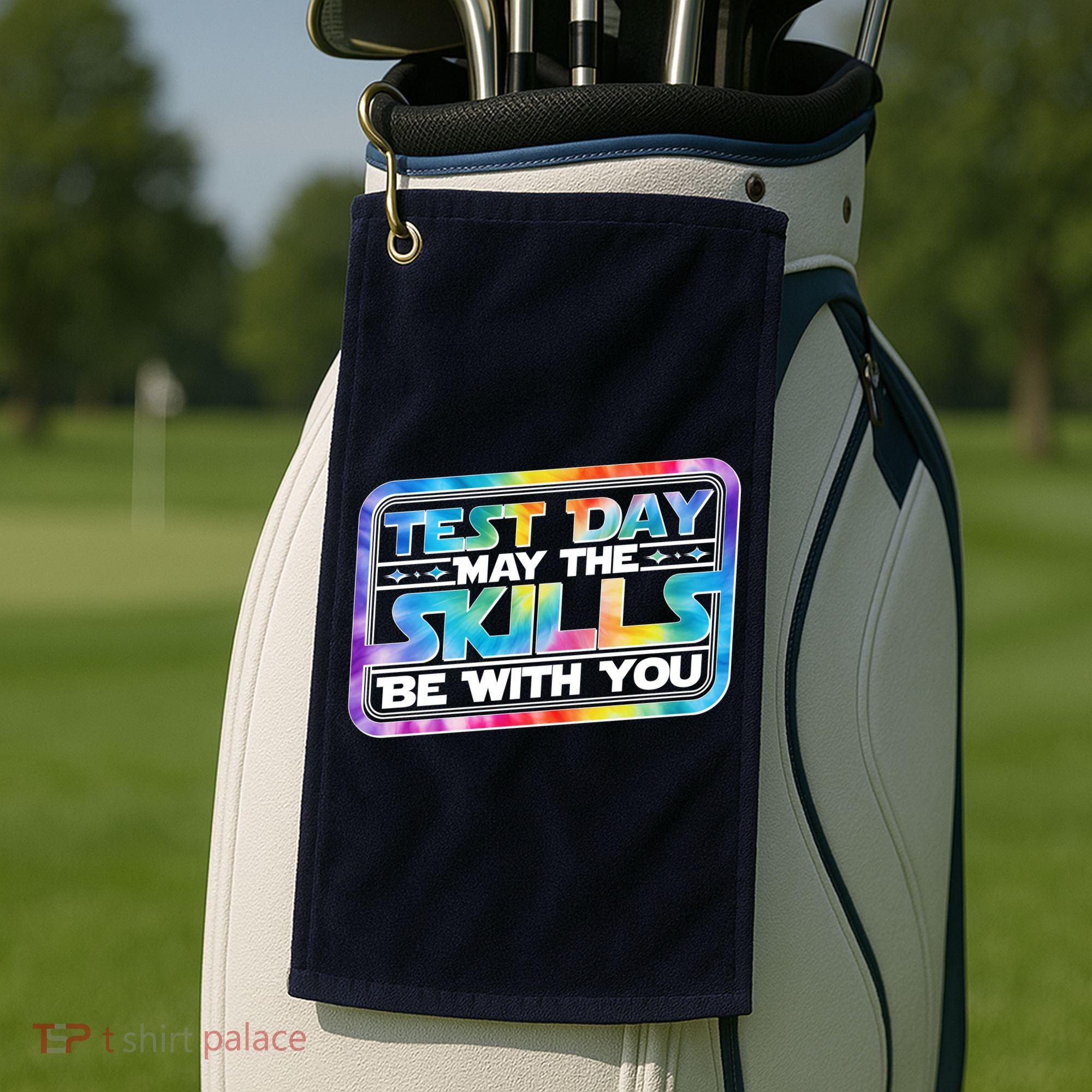 Test Day May Skills Be With You Golf Towel