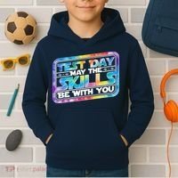 Test Day May Skills Be With You Kids Hoodie thumb 2