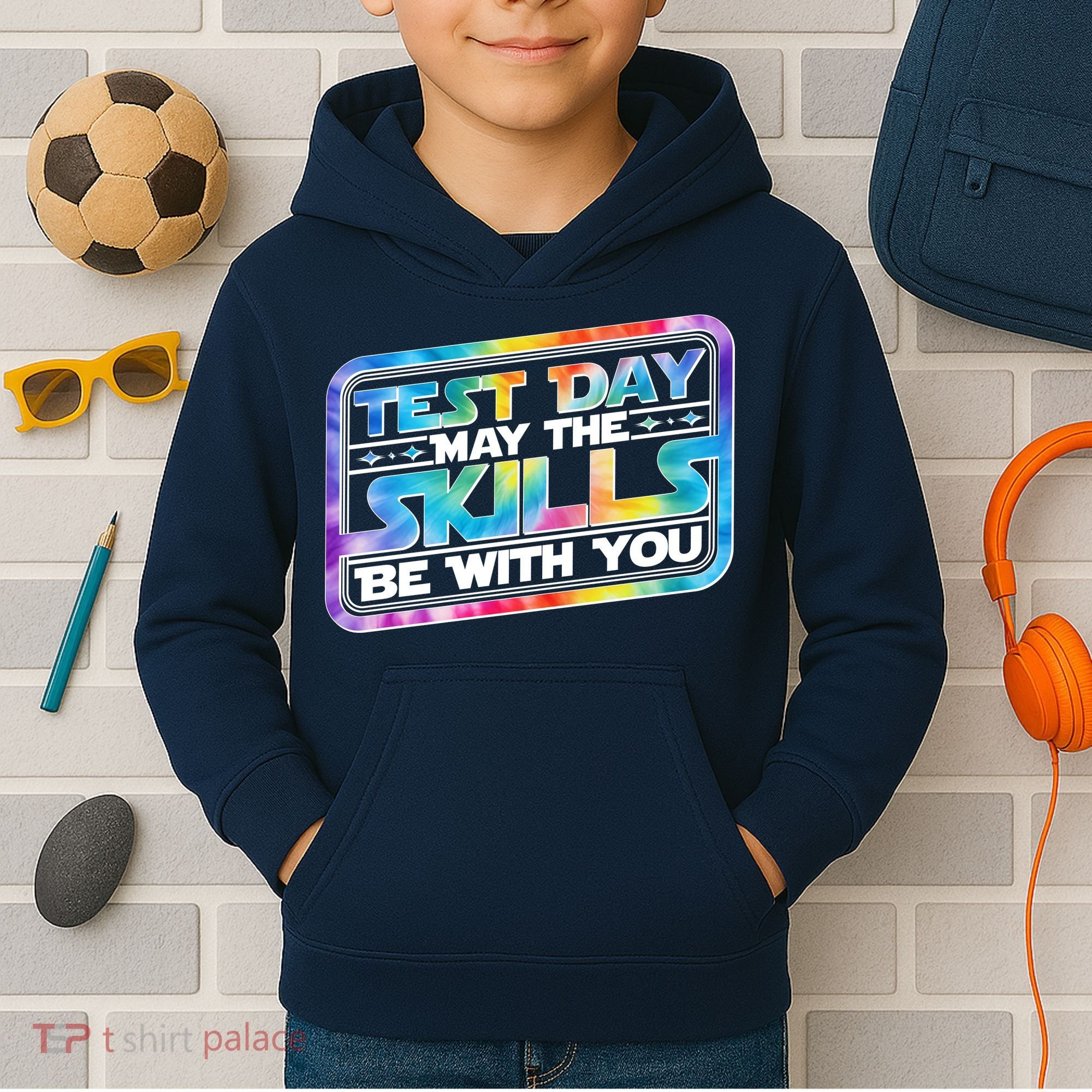 Test Day May Skills Be With You Kids Hoodie