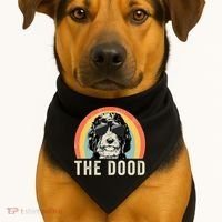 The Dood Mom Bernedoodle Doodle Dog Dad USA-Made Doggie Bandana thumb 1